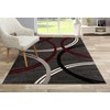 Rugshop Modern Wavy Circles Design Area Rug 5' 3" x