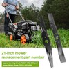 crenlux 72531-VE2-020 & 72511-VE1-020 Lawn Mower Blade Set for 21-inch