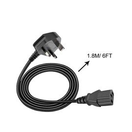 3 pin Power Cable Replacement for Marantz CD6007 CD Player,NR1510 NR1711 Cinema 60 DAB NR1510 AV Receiver UK Mains AC Power Cord Lead Plug