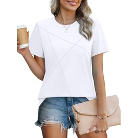 XIEERDUO Tshirts Shirts for Women Business Casual White Tops Summer Clothes Fashion 2025 3XL