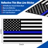 Reflective US Flag Decal Packs with Thin Blue Line for