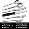 Hiware 72-Piece Silverware Set for 12, Stainless Steel Flatware Cutlery