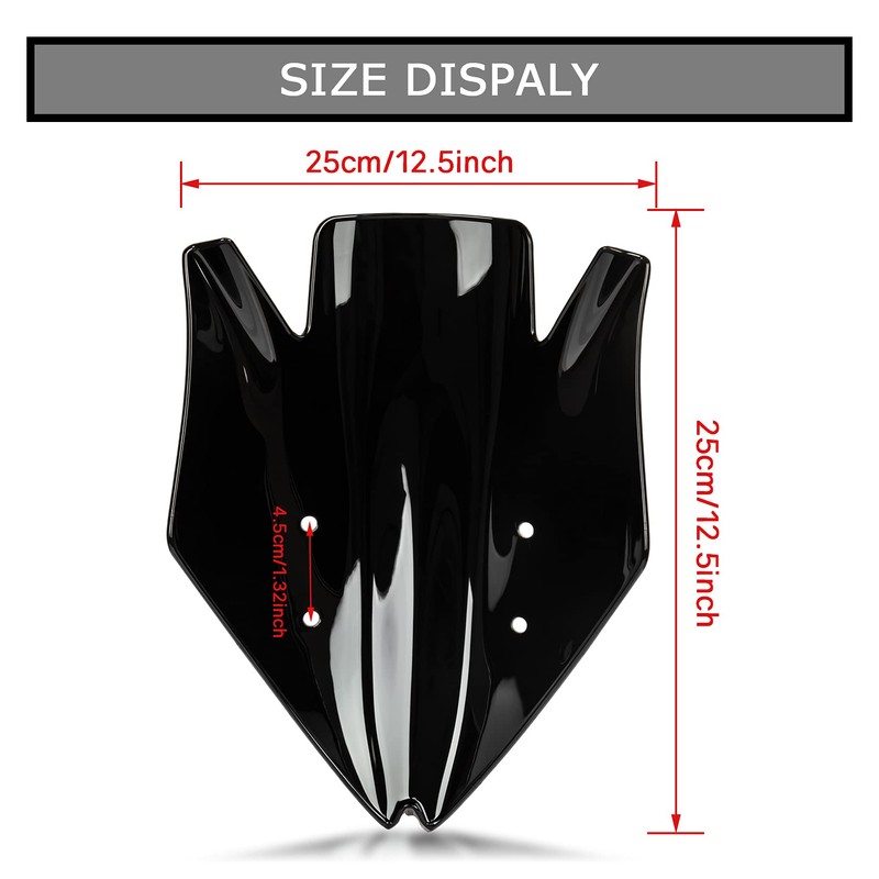 Windschutzscheibe Windschild für Kawasaki Z1000 2007 2008 2009 PSLER Frontscheibe