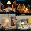 URLIGHTS Waterproof Rechargeable Table Lamp for Shower & Outdoor, Cordless