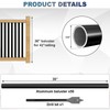 50Pack 36" Aluminum Deck Balusters Round Black Deck Railing Stair