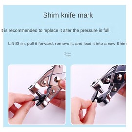Fowecry 7mm Hand-Held Round Hole Punch for SOFE Plastic Bag OPP PE Bag Thin Cloth,Plastic Film