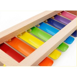 Xrten Toy Xylophone for Children Made of Wood, Xylophone Glockenspiel with 2 Wooden Beaters