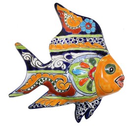 Tierra Fina Talavera Small Fish - 7.50" L x 7" W