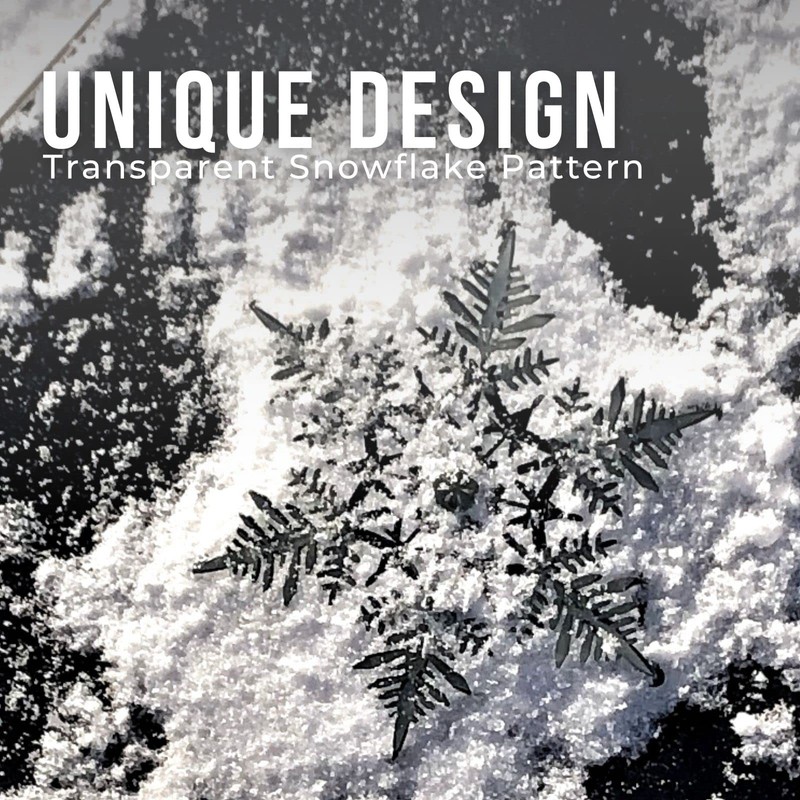 devembr Snowboard Stomp Pad, 3D Clear Snowflake Snowboard Stomp Pads,