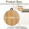 koretech Portable Dance Floor Round, 24" Ballet Wood Floor, Dance