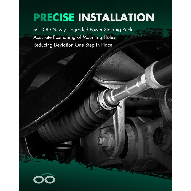 SCITOO Power Steering Rack and Pinion Complete Assembly Replacement For