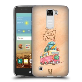 Head Case Designs Open Road Nomad Soft Gel Case Compatible With LG K7 K330 / Tribute 5