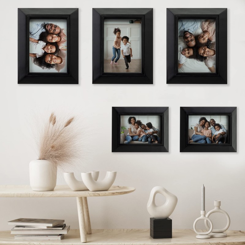 Neil Enterprises Inc. 8" x 10" Black Wood Picture Frame