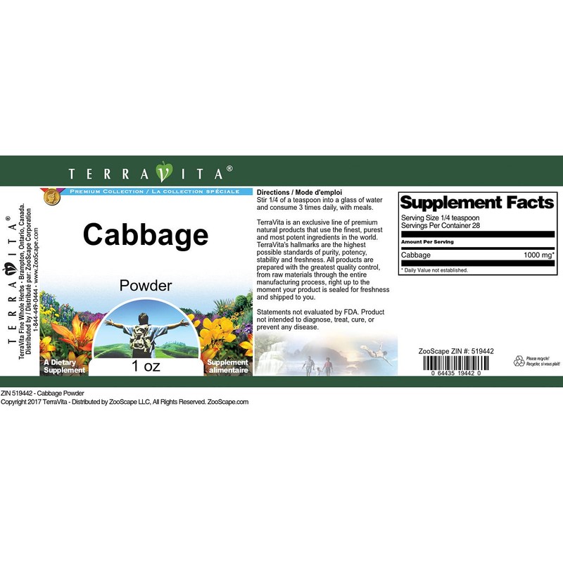 Cabbage Powder (1 oz, ZIN: 519442)