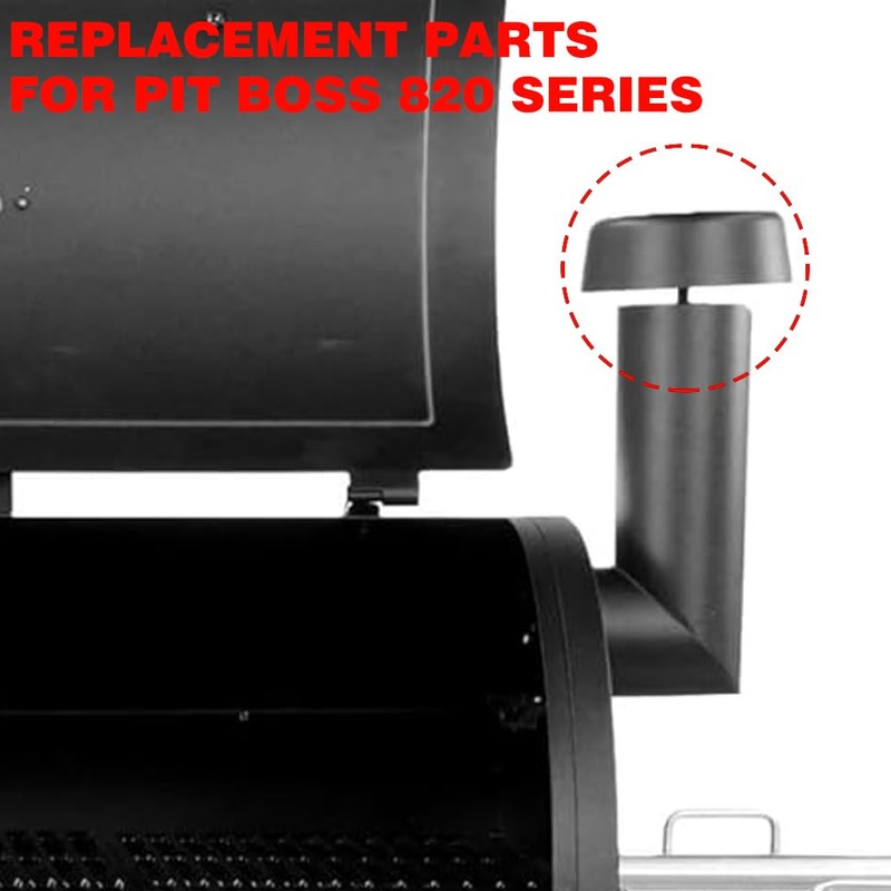 Grill Smoke Stack Replacement for Pellet Grills, 12 x 6