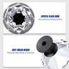 Ravinte Pack of 10 Crystal Drawer Knobs and Handles, Clear
