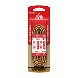 KIWI Outdoor Round Laces, Gold/Brown, 54'', 1 pair (152831)