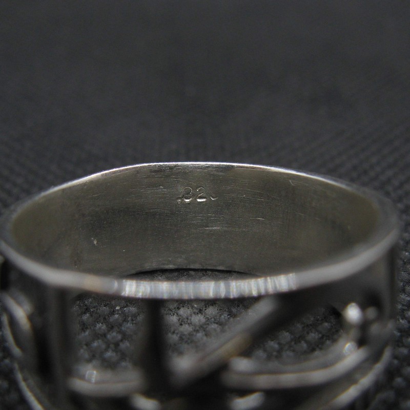 Sterling Silver Men's Ring Amon Ra Eye Solid Hallmarked 925