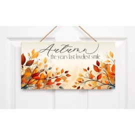 Twisted R Design Autumn the Years Last Best Smile Handmade Sign Farmhouse Decor Door Hanger Sign