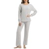 BOSECETA 2 Piece Lounge Pajamas for Women Set Casual Ribbed