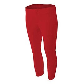 A4 Youth Softball Pant, Large, Scarlet