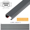 Stainless Steel Management Raceway of Cables, 3-Pack 39.37in Metal Cable