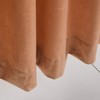 Roslynwood Room Darkening Crushed Velvet Peach Rose Curtains for Bedroom