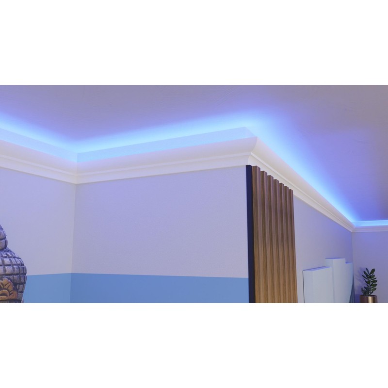 HEXIMO LED Stucco Moulding Strips, XPS Polystyrene Indirect Lighting Wall