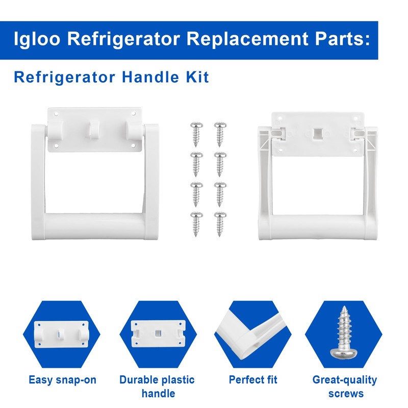 Fukaisu 2pcs 21025 Replacement Handles for Coolers, High Strength Plastic