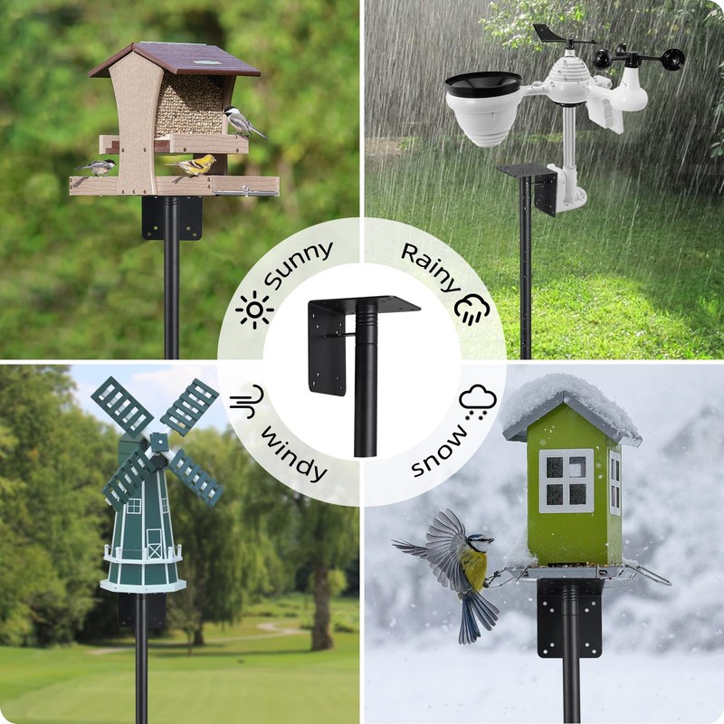 Bird House Pole,102 Inch Heavy Duty Bird Feeder Pole Mount