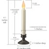 Battery Operated LED Dusk to Dawn 9 inch Window Candle