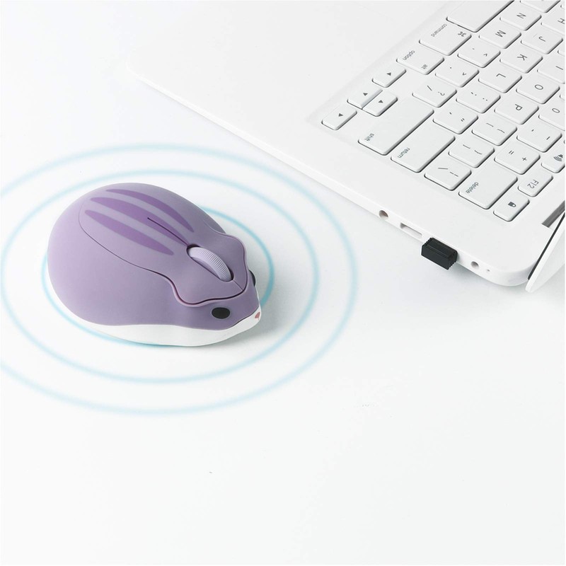elec Space - Mouse inalámbrico de 2.4 GHz, mouse silencioso