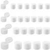 GORGECRAFT 32Pcs 4 Sizes Bottle Emptying Caps Kit White Reusable