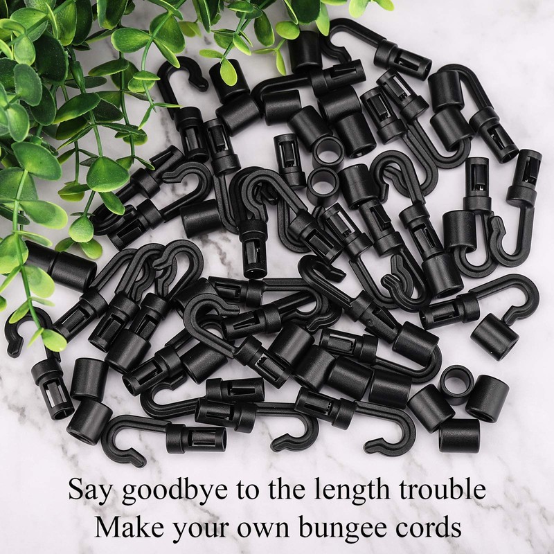ZHOUBIN Shock Cord End Hooks for 3/16 inch to 1/4