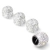 HZJD Tire Valve Stem Caps, Handmade Crystal Rhinestone, White(4 Pack)