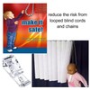 DBOO 8 Sets Plastic Roman Roller Blind Chain Cord P