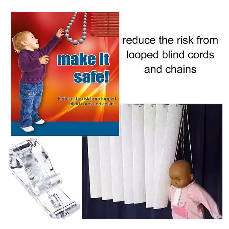 DBOO 8 Sets Plastic Roman Roller Blind Chain Cord P