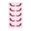 5 pairs Fluffy Wispy Cat Eye Lashes Wispy False Eyelashes