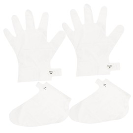 Baluue Hand Mask Set 2pcs Exfoliating Hand and Foot Peeling Mask Soft Gloves for Dry Skin