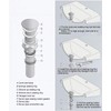 Wellsum Bathroom Faucet Vessel Vanity Sink Large Pop Up Drain