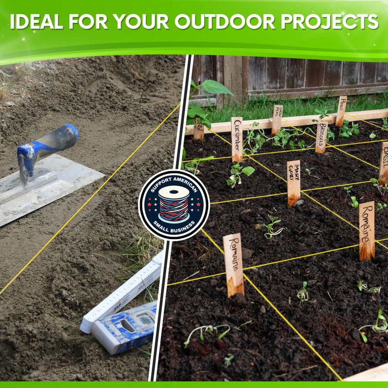 Yellow Mason Line - #18 Braided Nylon String - 250