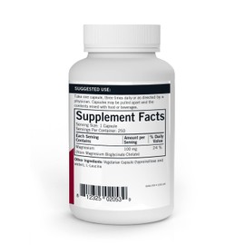 Kirkman Kirkman - Magnesium Bisglycinate Chelate - 250 Capsules - Relaxes Nerves & Muscles- Prompts Restful Sleep - Hypoallergenic