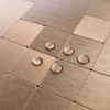 DICOFUN 10 Sheets Copper Peel and Stick Tile Backsplash, Stainless