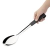 Vogue Professional Black-Handled Large Serving Spoon | 340mm | Stainless
