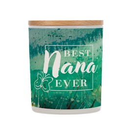 Elanze Designs Best Nana Ever 11.5 Ounce Pure Soy Wax Jar Candle, White Tea Scent