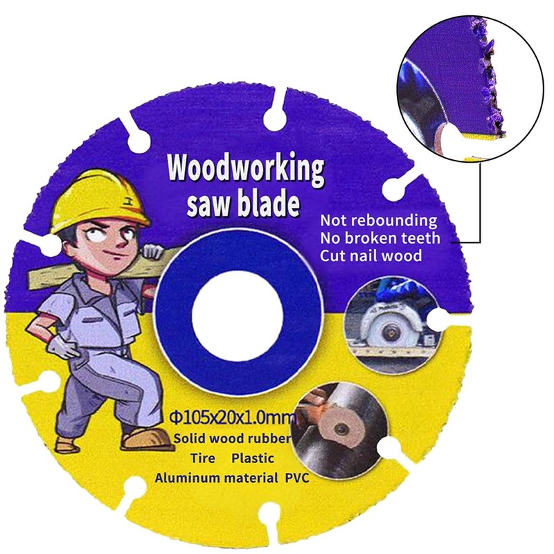 2 pieces saw blade for angle grinder, wood cutting disc,