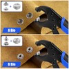Snap Button Fastener Kit, Heavy Duty Snap Fastener Tool with