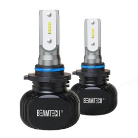 BEAMTECH 9006 Bulbs, S1 Series HB-4 Fog lights, 300% Brighter 6500K White, 2 Bulbs