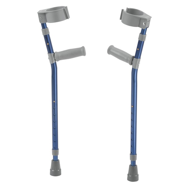 Inspired by Drive Pediatric Forearm Crutches, Knight Blue, Large