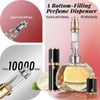 Full-Grain Leather Perfume Atomizer Set | 5ml Leak-Proof Portable Spray